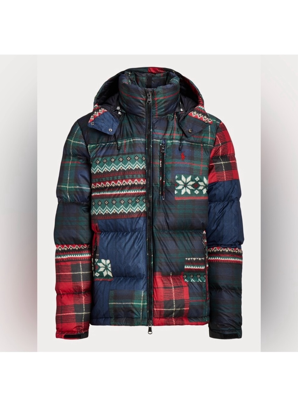 NWT Polo Ralph Lauren Patchwork Puffer